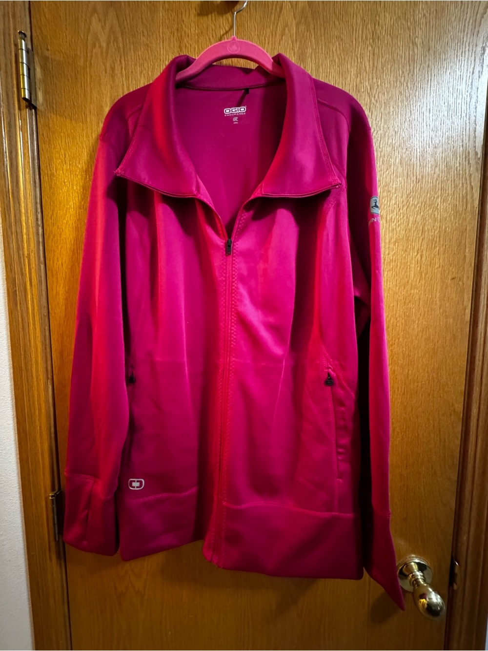 OGIO Women’s Pink Full-Zip Jacket w John Deere logo 3x